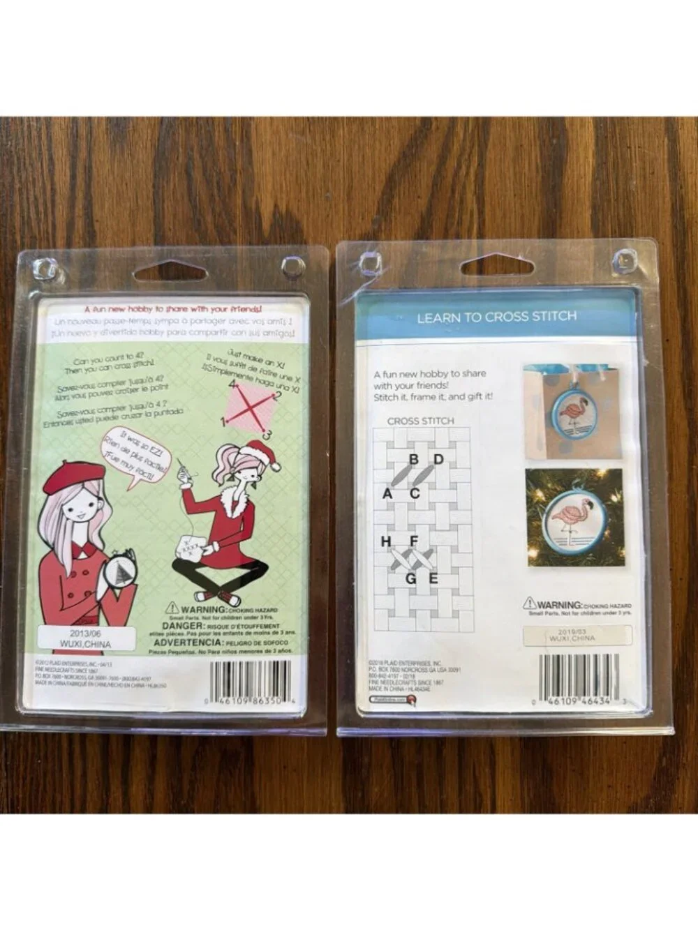 2 Bucilla My 1st Stitch Kits: Peace & Joy, Cool Cat NEW